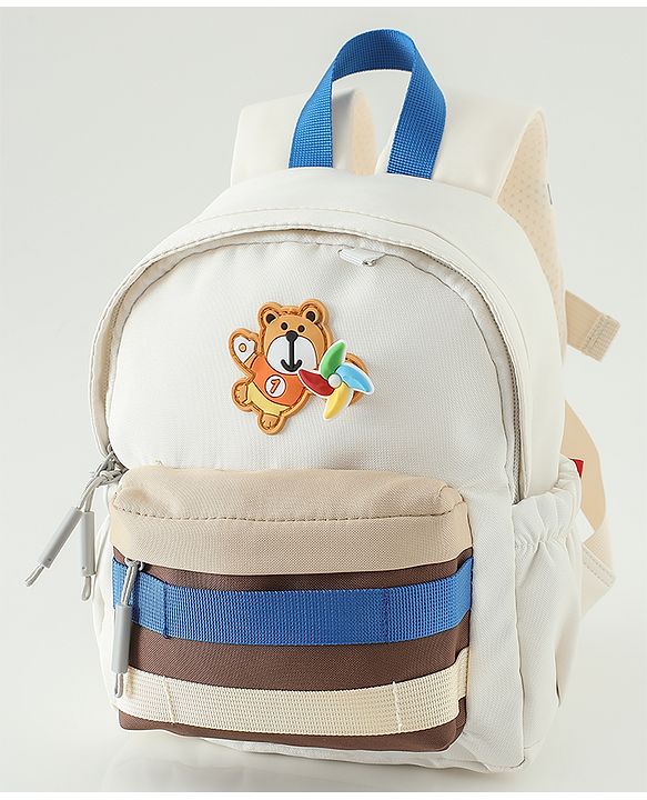 Babyhug Fashion Backpacks With Floral Applique - Pink
