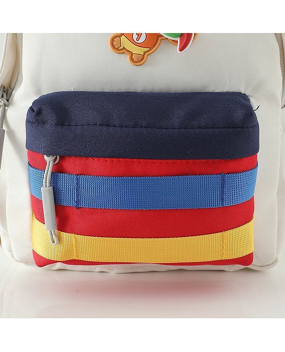 Babyhug Fashion Backpacks With Floral Applique - Pink