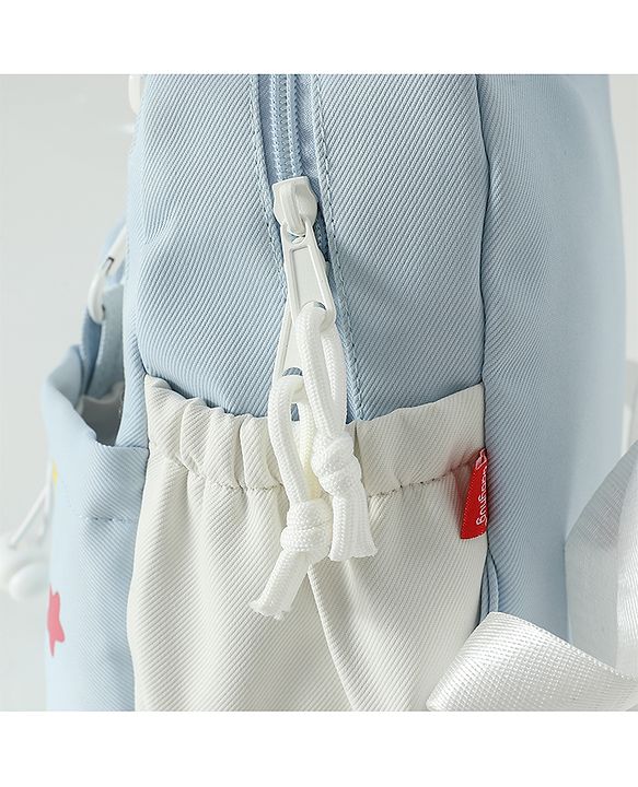 Babyhug Free Size Fashion Backpacks with small pouch - Blue
