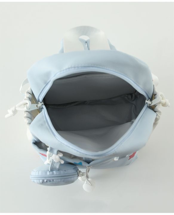 Babyhug Free Size Fashion Backpacks with small pouch - Blue