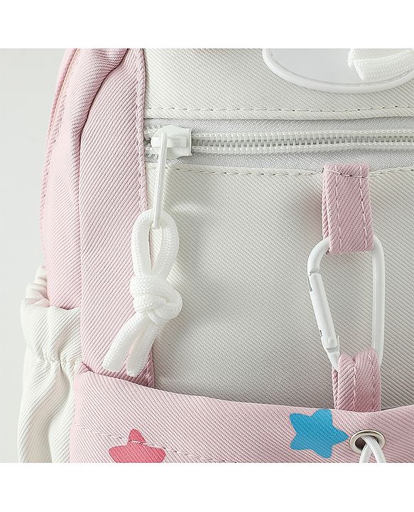 Babyhug Free Size Fashion Backpacks with small pouch - Blue