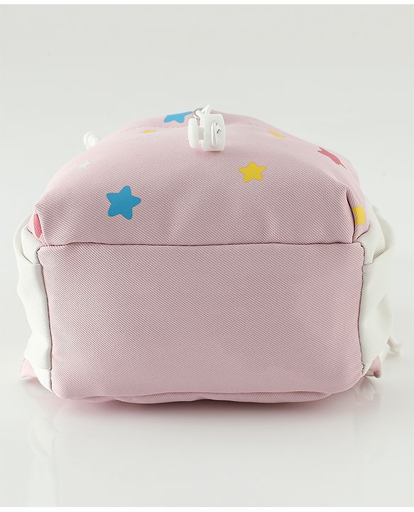 Babyhug Free Size Fashion Backpacks with small pouch - Blue