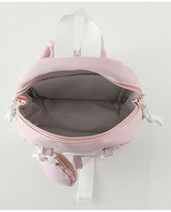 Babyhug Free Size Fashion Backpacks with small pouch - Blue