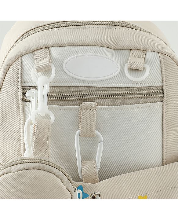 Babyhug Free Size Fashion Backpacks with small pouch - Blue