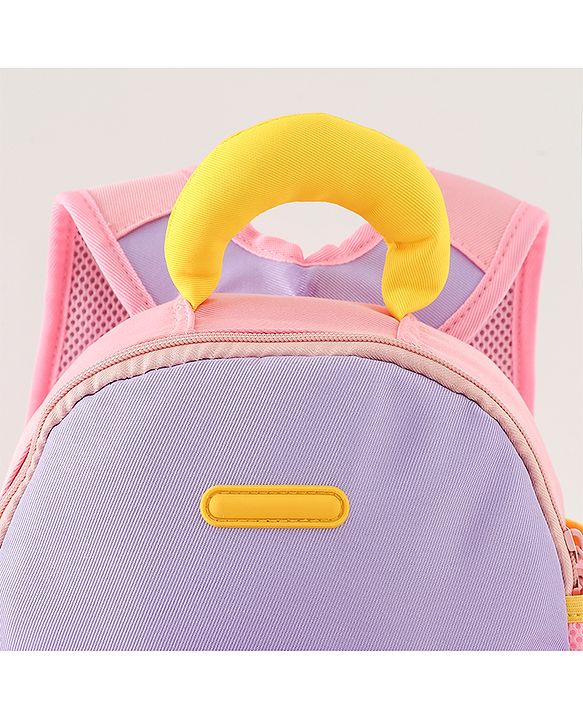 Babyhug Free Size Fashion Backpacks with Dragon Applique - Purple