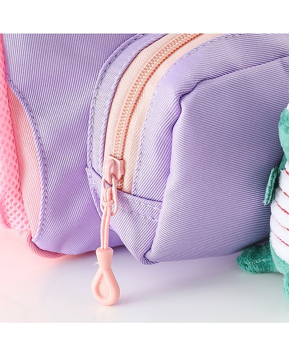 Babyhug Free Size Fashion Backpacks with Dragon Applique - Purple