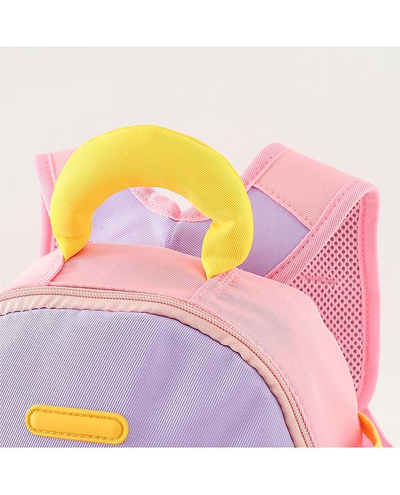 Babyhug Free Size Fashion Backpacks with Dragon Applique - Purple