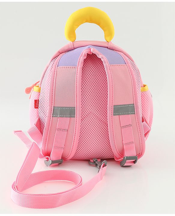 Babyhug Free Size Fashion Backpacks with Dragon Applique - Purple