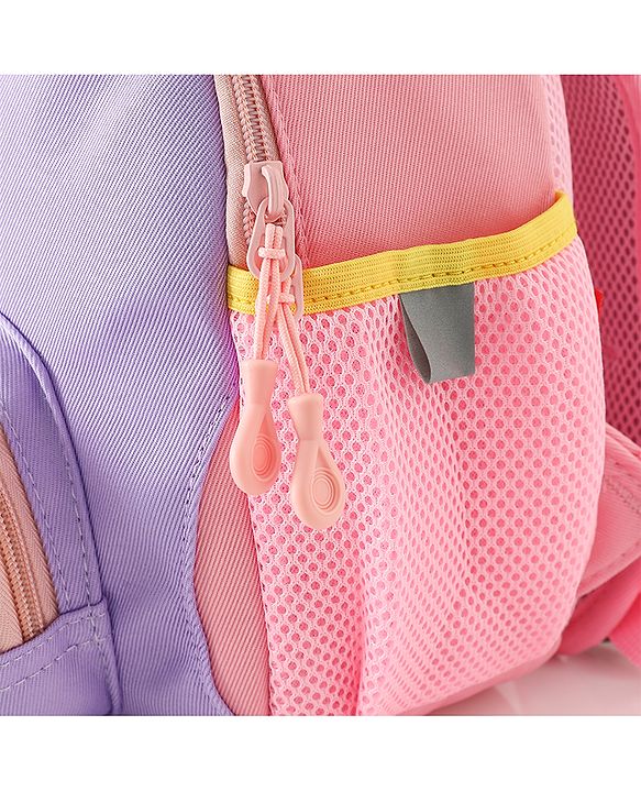 Babyhug Free Size Fashion Backpacks with Dragon Applique - Purple