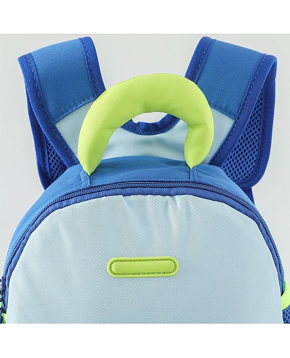 Babyhug Free Size Fashion Backpacks with Dragon Applique - Blue