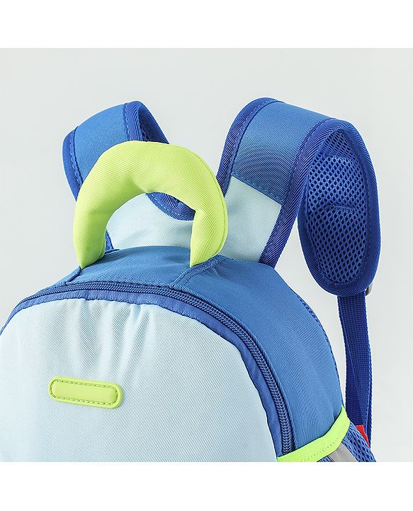 Babyhug Free Size Fashion Backpacks with Dragon Applique - Blue