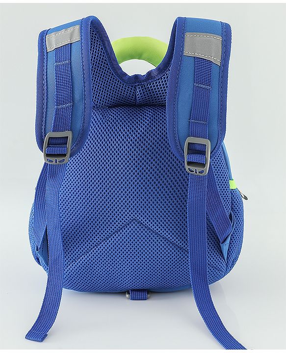 Babyhug Free Size Fashion Backpacks with Dragon Applique - Blue
