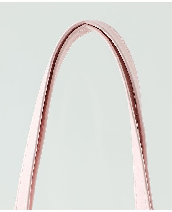 Pine Kids Sling Bag With Bow Applique & Polka Dot Free Size - Pink