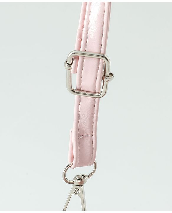 Pine Kids Sling Bag With Bow Applique & Polka Dot Free Size - Pink