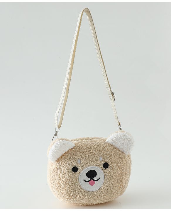 Babyhug Free Size Brown Beary Sling Bag Unisex - Brown