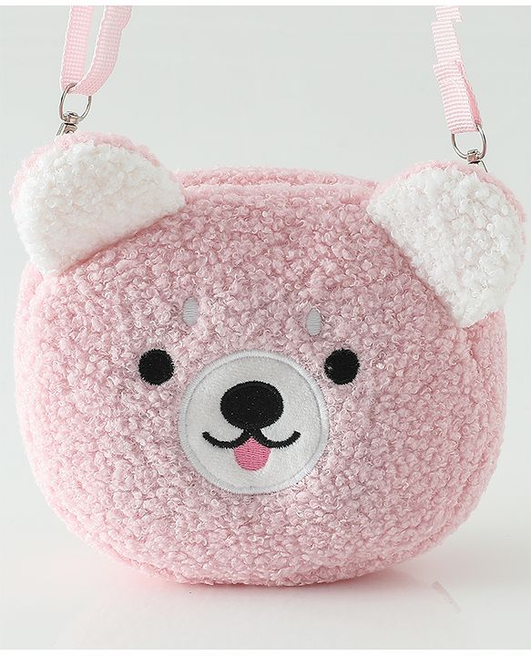 Babyhug Free Size Brown Beary Sling Bag Unisex - Brown