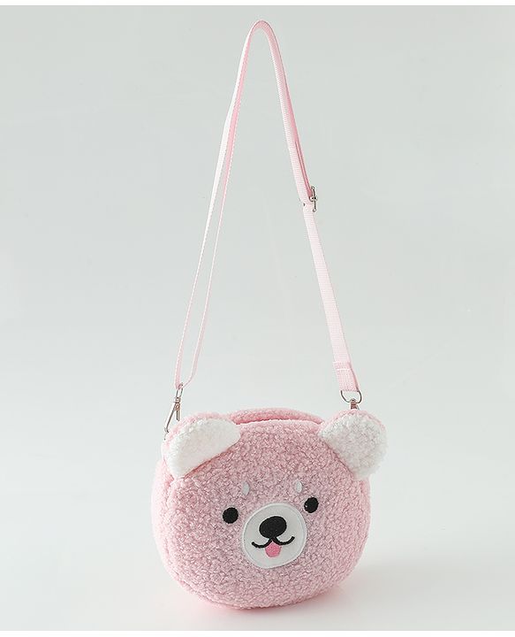 Babyhug Free Size Brown Beary Sling Bag Unisex - Brown