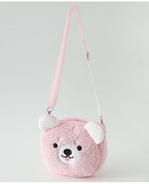 Babyhug Free Size Brown Beary Sling Bag Unisex - Brown