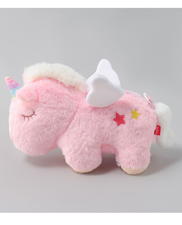 Babyhug Free Size Stylish Sling Bag for Girls with Adjustable Shoulder Strap in Unicorn Shape - Pink