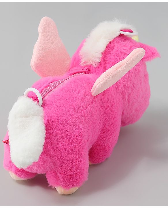 Babyhug Free Size Stylish Sling Bag for Girls with Adjustable Shoulder Strap in Unicorn Shape - Pink