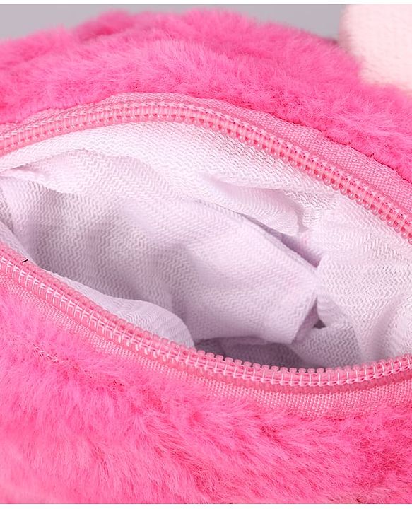 Babyhug Free Size Stylish Sling Bag for Girls with Adjustable Shoulder Strap in Unicorn Shape - Pink