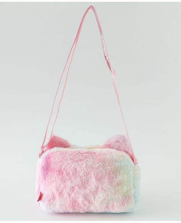 Babyhug Free Size Pink Kitten Sling Bag - Multicolor