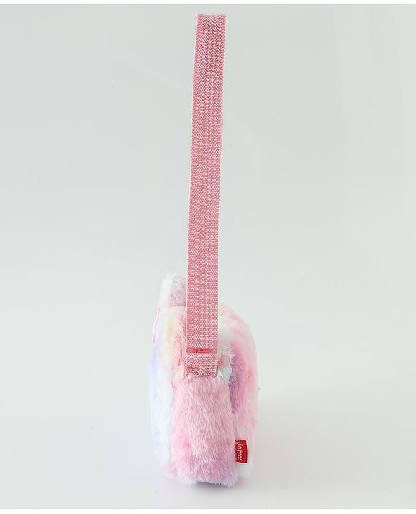 Babyhug Free Size Pink Kitten Sling Bag - Multicolor