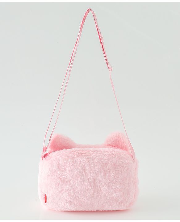 Babyhug Free Size Pink Kitten Sling Bag - Multicolor