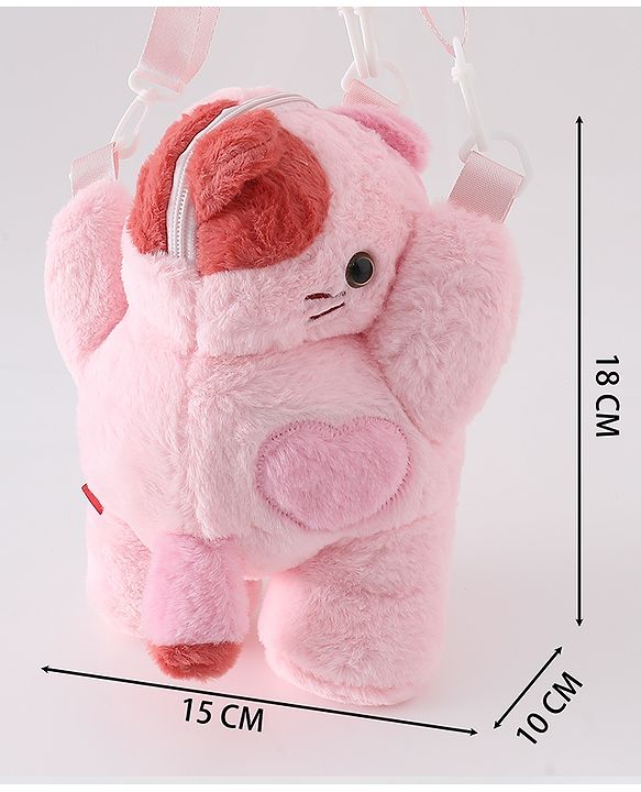 Babyhug Kitty Design Sling Bag Free Size -White