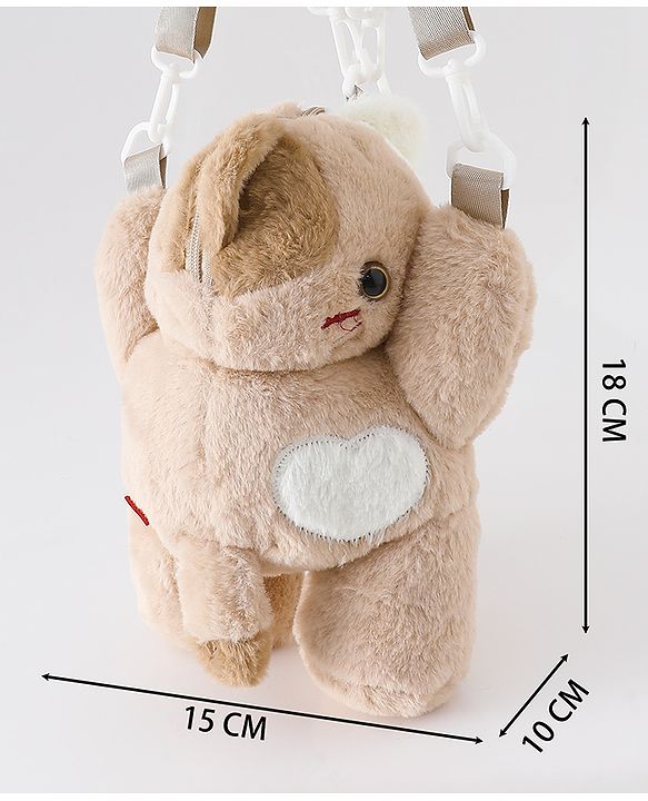 Babyhug Kitty Design Sling Bag Free Size -White