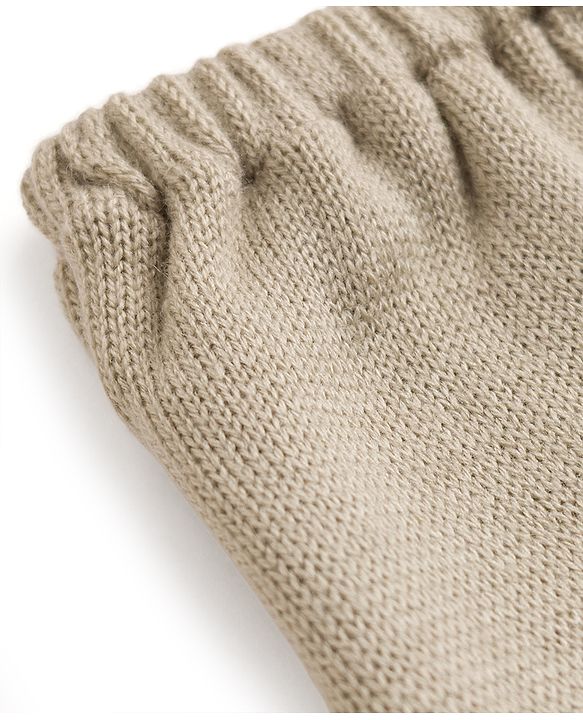 Babyhug Sweater Knitted Full Length Solid ColorPant - Ivory