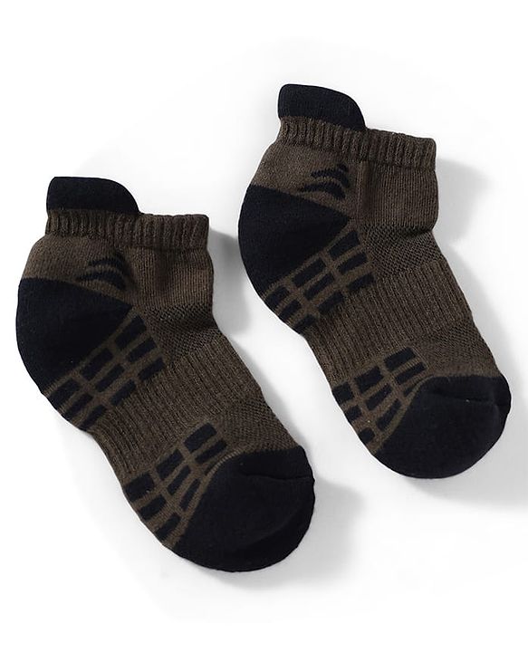 Pine Active Cotton Lycra Knit Terry Breathable Ankle Length Athletic Socks Pack of 3 - White, Black & Light Blue