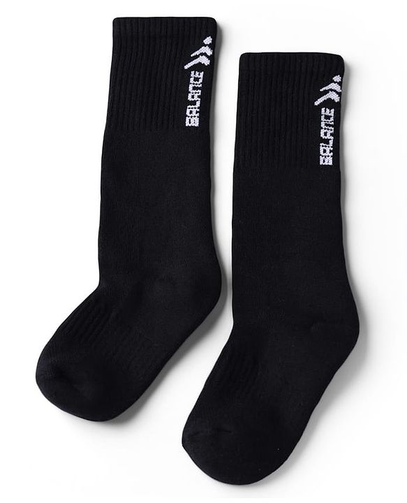 Pine Active Cotton Lycra Knit Terry Breathable Knee Length Football Socks Pack of 3 - White, Black & Red
