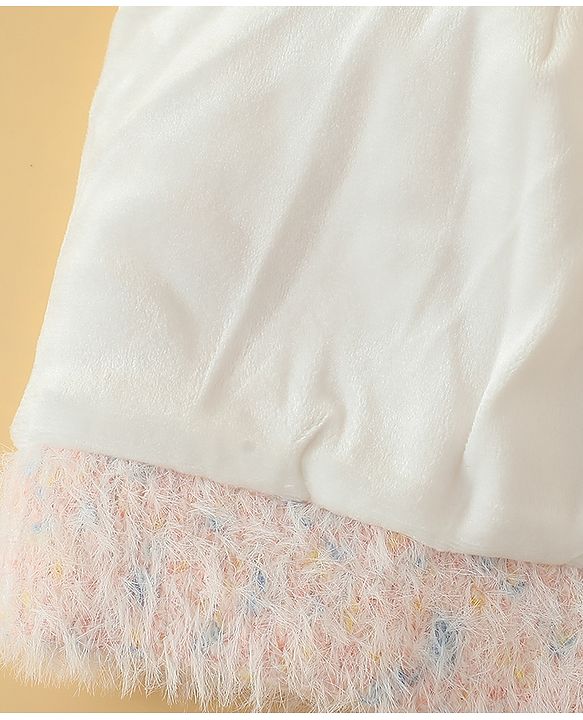 Babyhug Viscose Woollen Cap with Pom Pom Pink - Diameter 16.5 cm