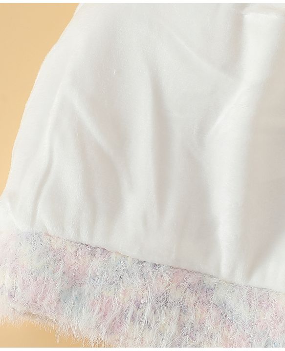 Babyhug Viscose Woollen Cap with Pom Pom Pink - Diameter 16.5 cm