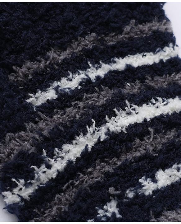 Babyhug Gloves With Stripes - Black