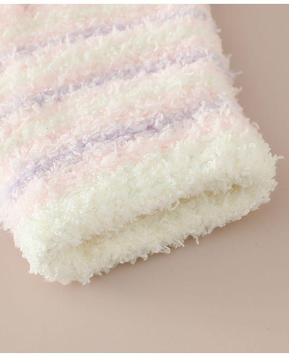 Babyhug Gloves with Striped - Pink