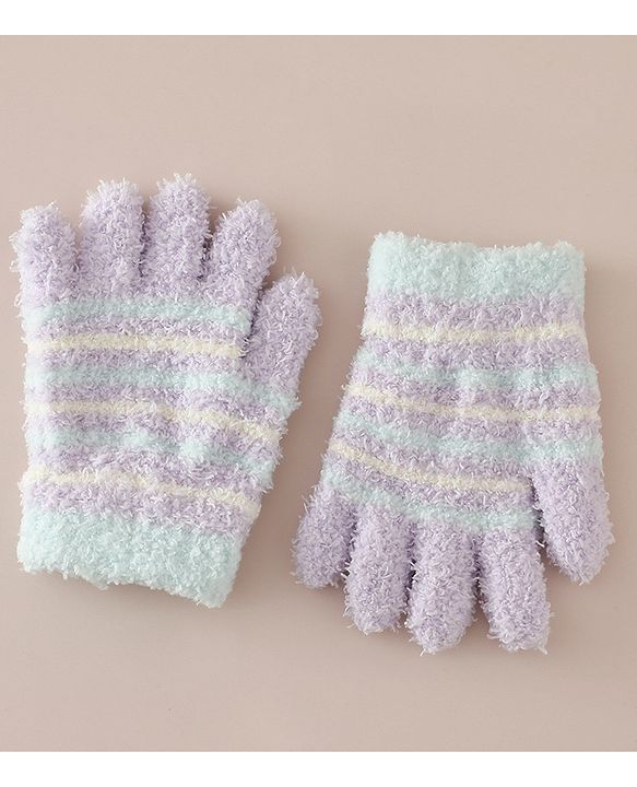 Babyhug Gloves with Striped - Pink