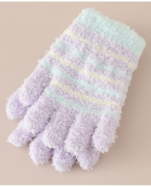 Babyhug Gloves with Striped - Pink