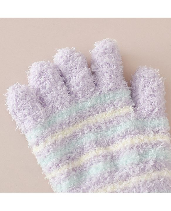 Babyhug Gloves with Striped - Pink
