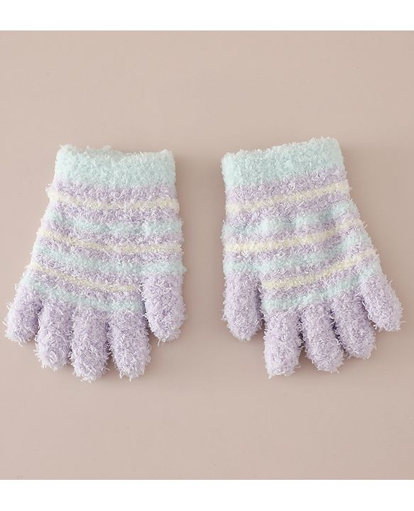 Babyhug Gloves with Striped - Pink