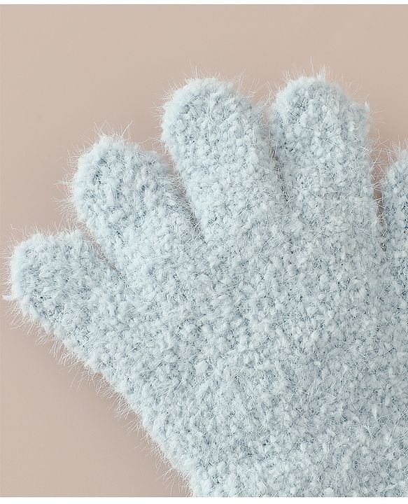 Babyhug Gloves with Bear Applique - Beige