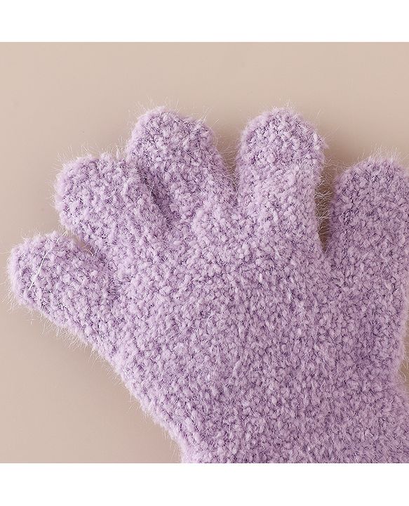 Babyhug Gloves with Bear Applique - Pink