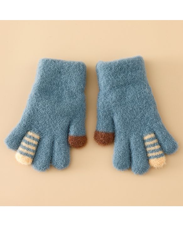 Babyhug Gloves with Applique - Brown