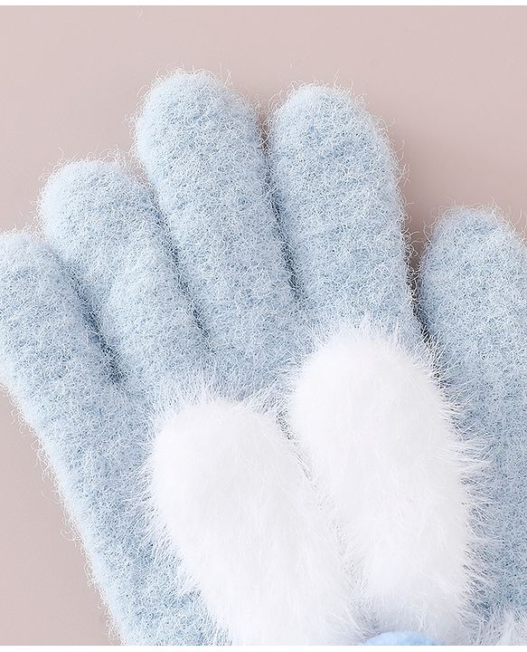 Babyhug Gloves with Pom Pom - Grey