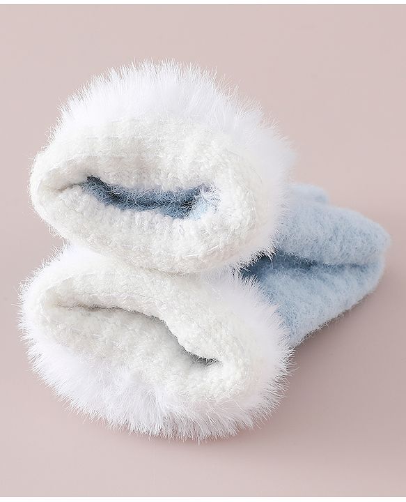 Babyhug Gloves with Pom Pom - Grey