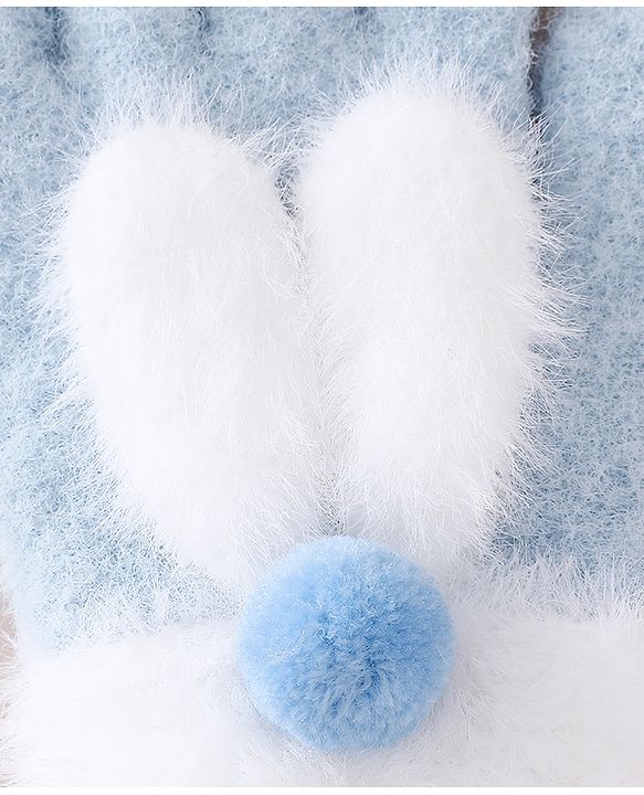 Babyhug Gloves with Pom Pom - Grey