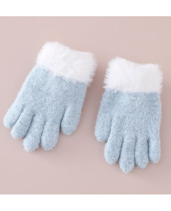 Babyhug Gloves with Pom Pom - Grey