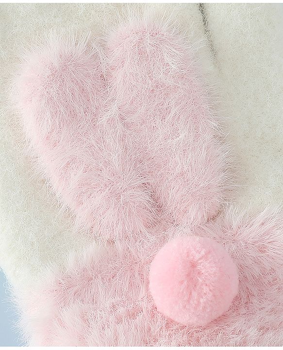 Babyhug Gloves with Pom Pom - Grey