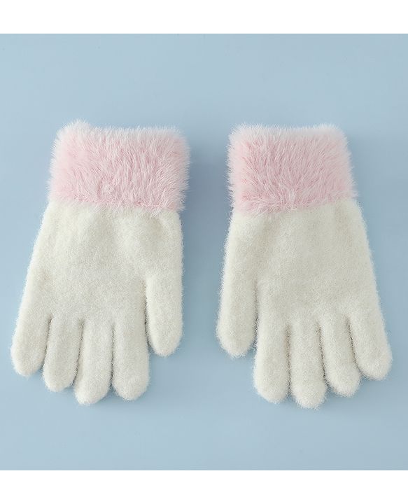 Babyhug Gloves with Pom Pom - Grey
